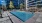 a pool in a courtyard